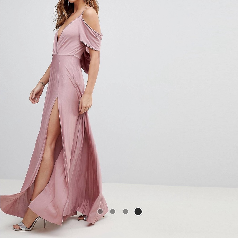ASOS pleated maxi dress